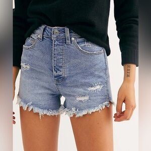 Free People CRVY Vintage High Rise Shorts
